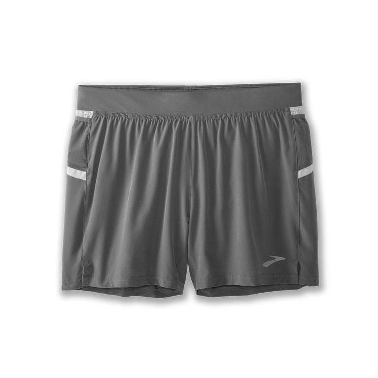 Brooks Sherpa 5 2-In-1 - Mens Running Shorts - Steel/Ash/Grey (62750FIXO)